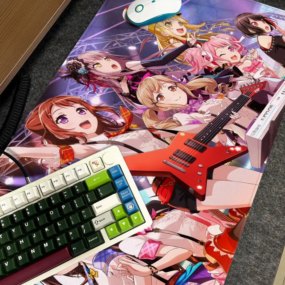 B-BanG D-Dream Mauspad Xxl Computer Große rutschfeste Gamer-Tastatur 90x40cm Art Design HD Schreibtischunterlage Image