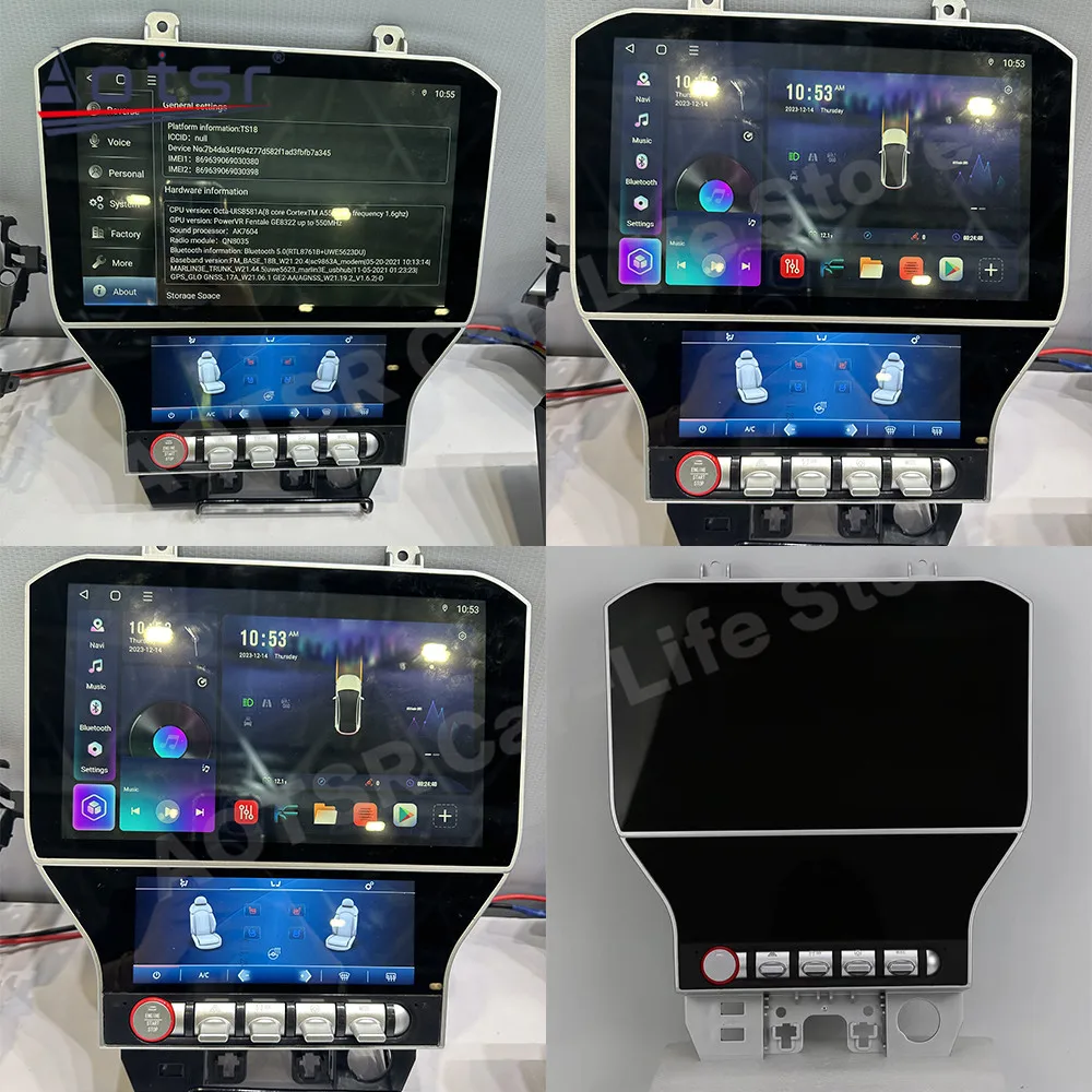 8 kerne Multimedia Android Für Ford Mustang 2015 ~ 2018 GPS Navi + klimaanlage Bildschirm Auto Radio Coche mit BT 5,0 Kopf Einheit Image