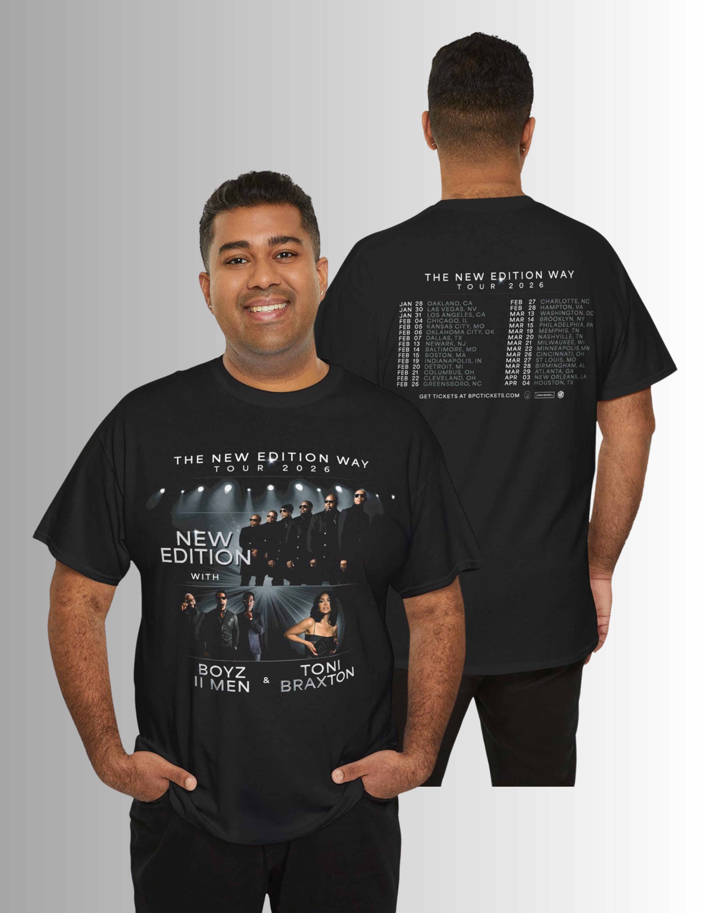 Maglietta unisex New Edition - Abbigliamento Outfit Concert The New Edition 2026 - Merch Apparel New Edition