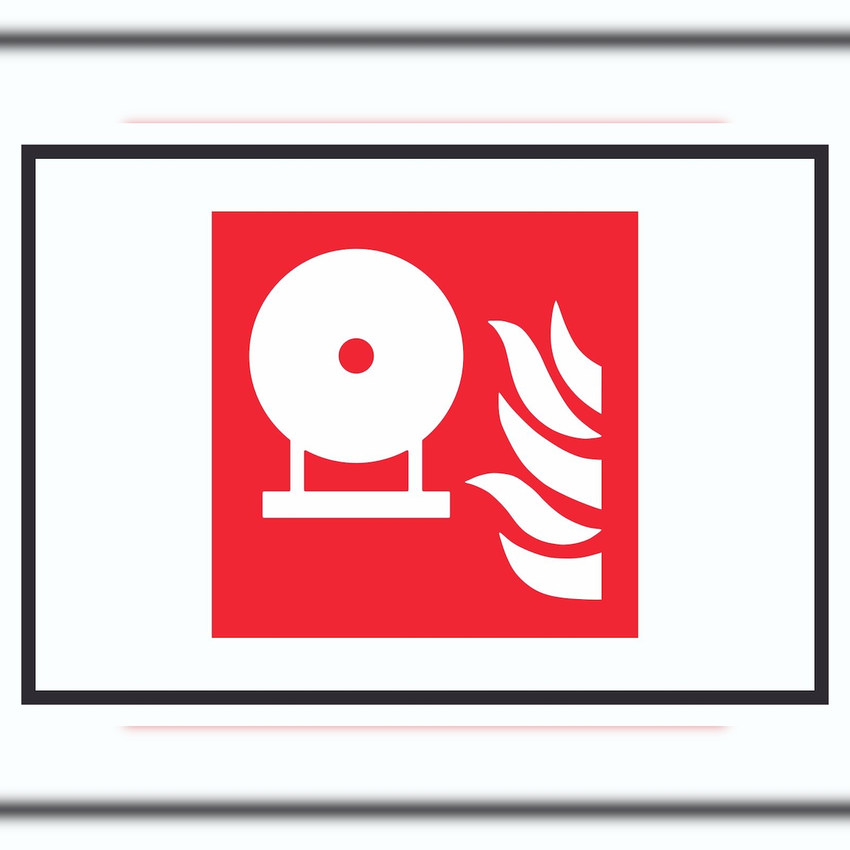 HB-Druck Fest eingebaute Feuerlösch-Flasche Symbol Schild A5 (148x210mm) Image