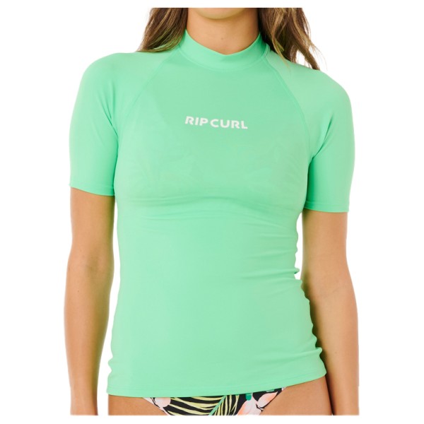 Rip Curl - Women's Molokai S/S Solid UPF Rashguard - Lycra Gr XXL grün