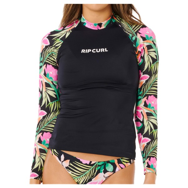 Rip Curl - Women's Molokai L/S Floral Insert - Lycra Gr S schwarz