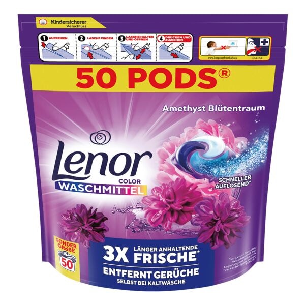 Lenor Colorwaschmittel All-in-Pods »Amethyst Blütentraum« 50 WL lila Image
