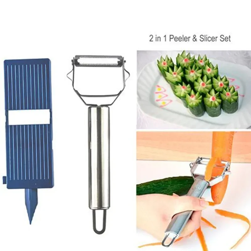 Ensemble de trancheurs éplucheurs, coupe-légumes de cuisine, outil de râpe pour pommes de terre et carottes, Gadgets de cuisine essentiels et accessoires pour la cuisine