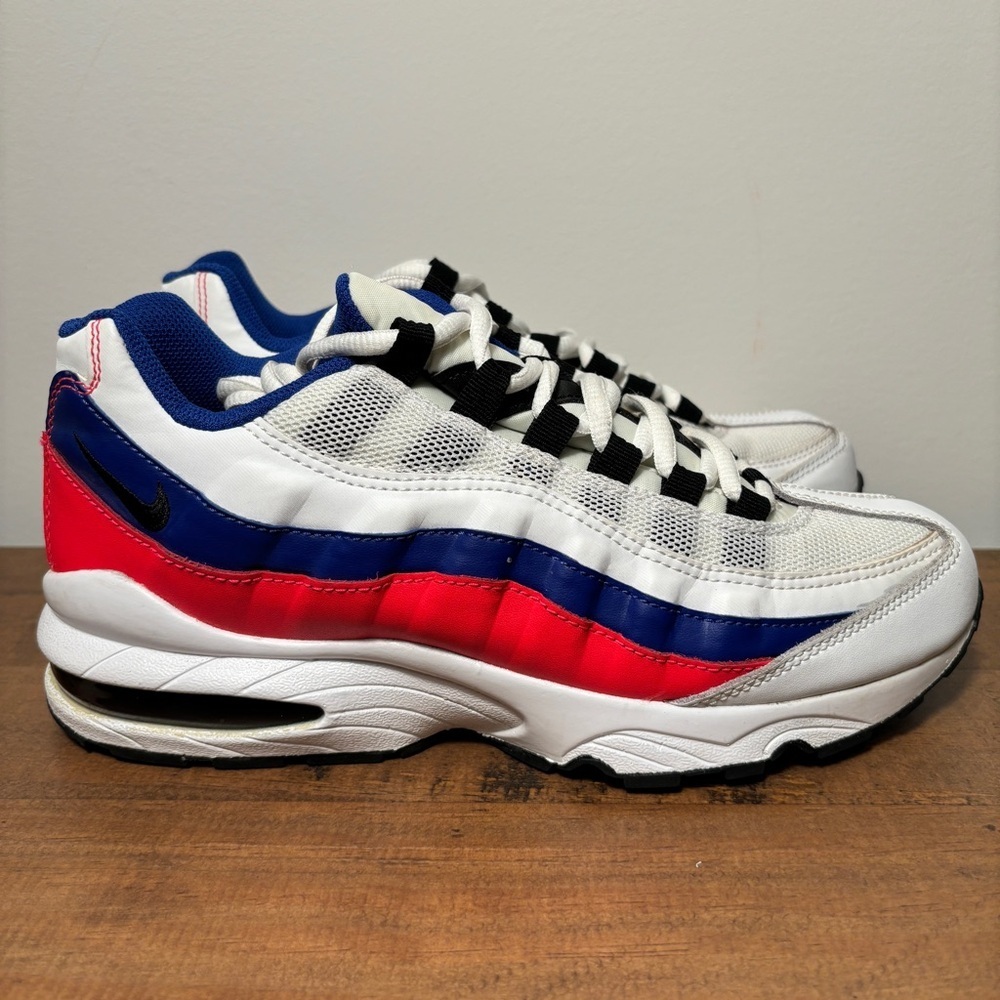 Nike Shoes | Nike Air Max 95 Custom Nike By You Sneakers Shoes Size 7y / 8.5 Women 905348 103 | Color: Blue/White | Size: 7b