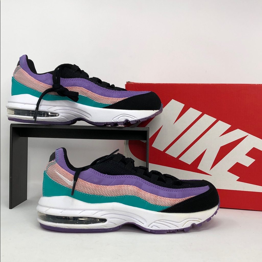 Nike Shoes | Nike Air Max 95 (Ps) Have A Nike Day Ci5647-001 Youth Sneakers - Size 3y | Color: Black/White | Size: 3b