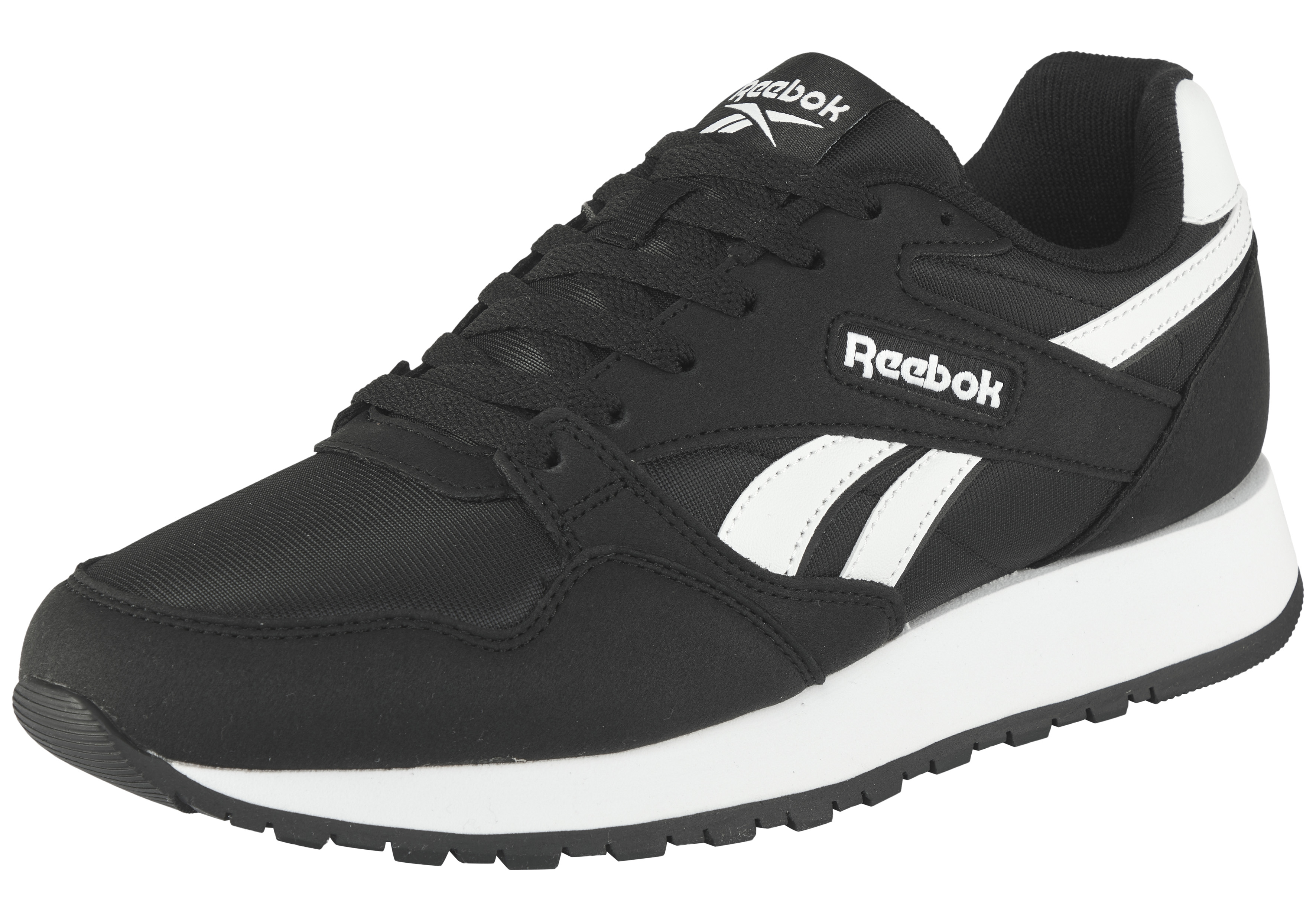 Trainingsschuh REEBOK CLASSIC "REEBOK PRIME EVENT", Damen, Gr. 41, schwarz, weiß, Textil, Schuhe