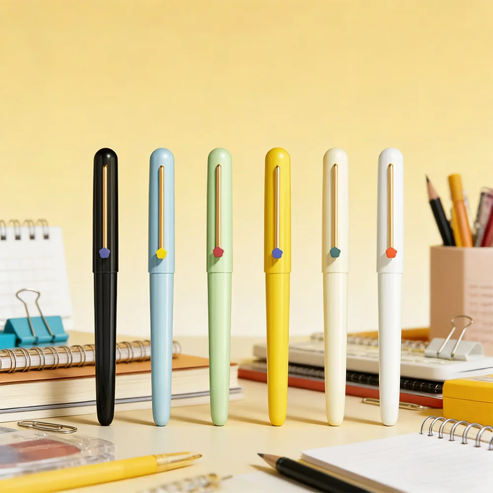 HERO Six Colors Pen 616EF Iridium-Spitze, magnetischer Saugverschluss, geeignet für Studenten, zum Üben im täglichen Büroalltag Image