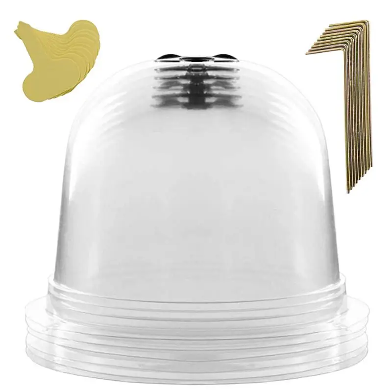 Pflanzenfeuchtigkeitskuppel, Gartenarbeit, Keimabdeckung, leichte, transparente Vermehrungskuppel für Landschaft, Kinderzimmer, Balkon