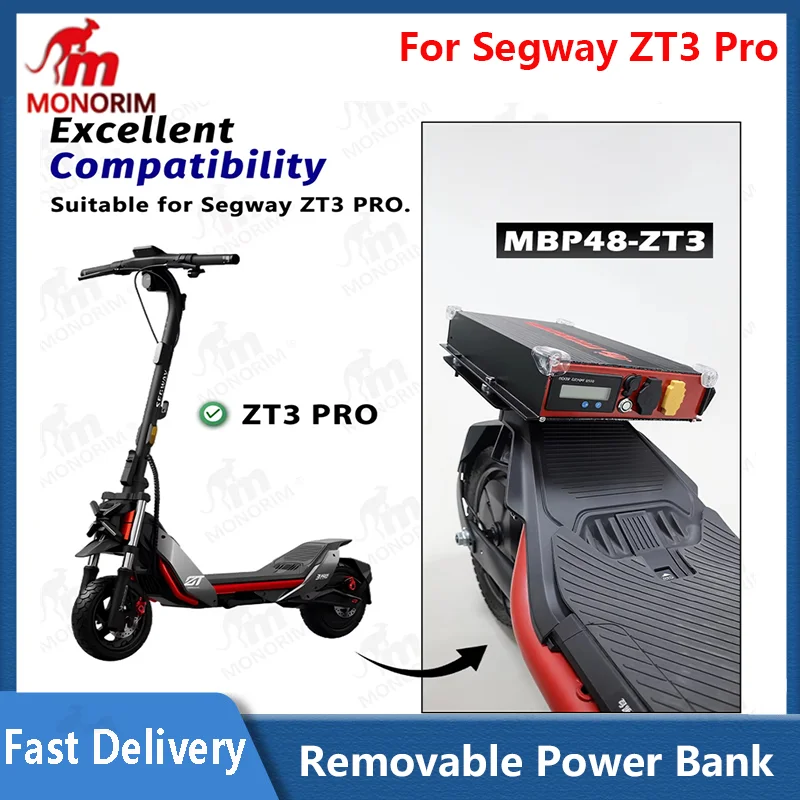 Monorim MBP48-ZT3 48V 13,5Ah Externe, herausnehmbare Powerbank für ZT3Pro Range Extender über 35 km Reichweite Image