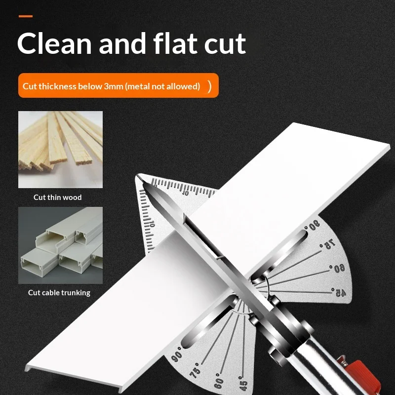 1 Stück 45-120 Grad Winkelschere Gehrungsschneider Handschere für PVC PE Kunststoffrohrschneiden Heimwerker- und Sanitär-DIY-Werkzeug