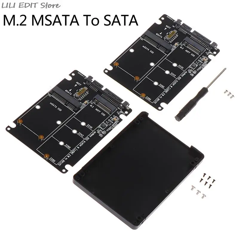 2,5 zoll SATA 60Gbps Zu M2 NGFF SATA SSD MSATA SSD Adapter MSATA Zu SATA M.2 NGFF Zu SATA festplatte Adapter Board Image