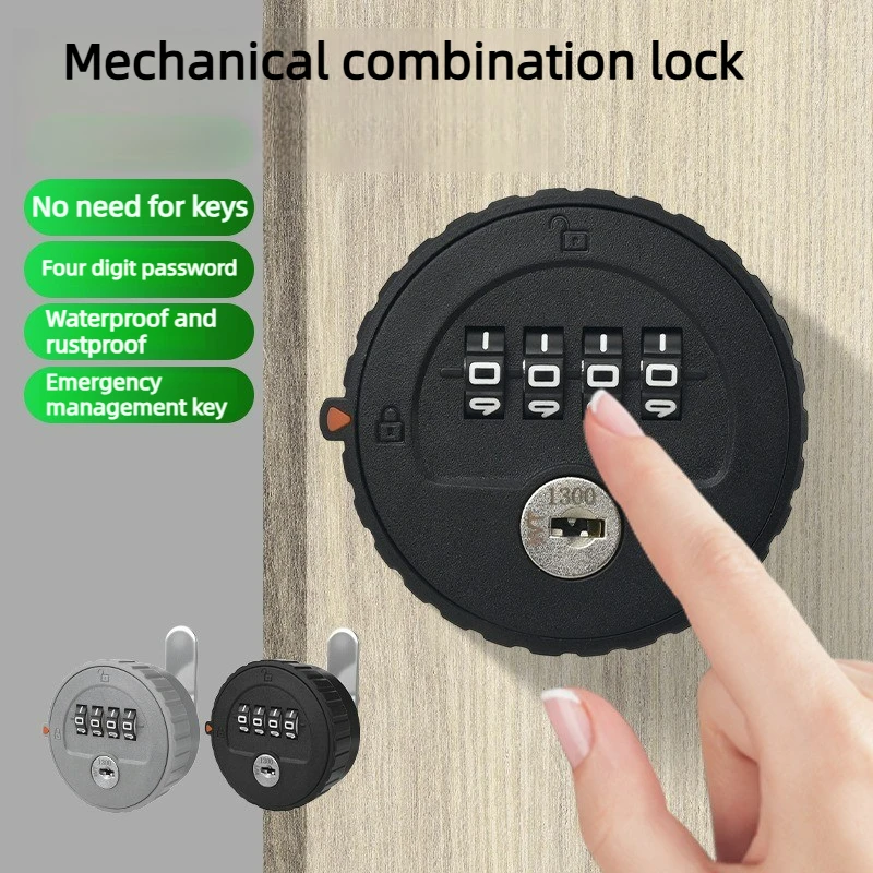 Neuer Aktenschrank aus Zinklegierung, Passwortschloss, Eisenschrank, Wickelschrank, Briefkasten, universelle Schublade, Passwort, kleines Schloss mit Schlüssel Image