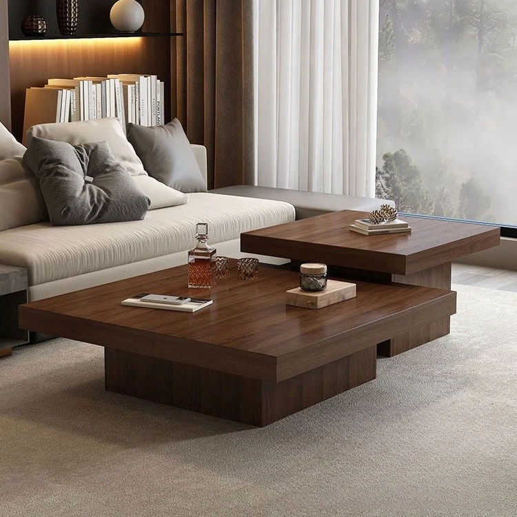 Massivholz-Couchtisch-Kombination im Wabi-Stil, Retro-Haus, Wohnzimmer, kleine Wohnung, mittlerer und antiker Stil, Designer-High-End