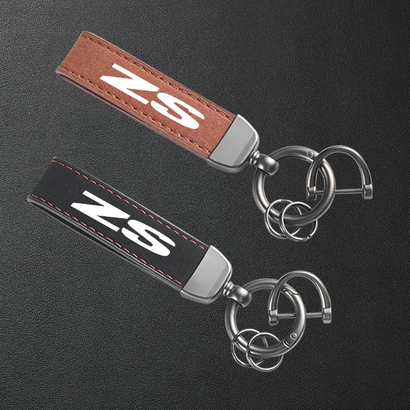 Für MG ZS Auto-Schlüsselanhänger, hochwertiges Leder-Wildleder-Schlüsselanhänger-Zubehör Image