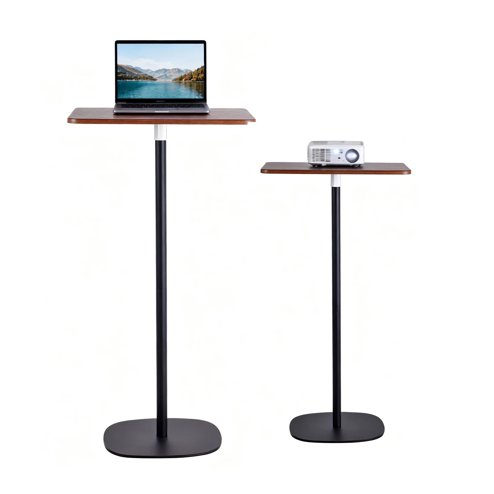 Laptop-Bodenständer, Computertisch, 18-47 Zoll höhenverstellbarer Rezept-Tablet-Ständer, Bodenstehender Schreibtisch, Bewegliche Arbeitsstation Image