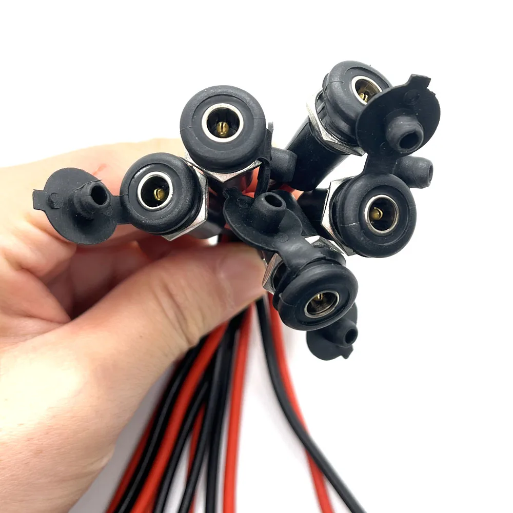 1 stücke 5,5*2,1 5,5*2,5mm Mit Kabel Verdrahtete DC power Weibliche DC Buchse Hohe Strom Alle männlich Weiblich Power Stecker Stecker Image
