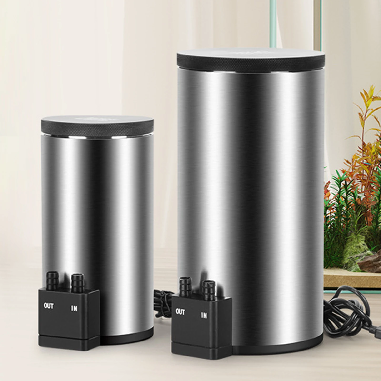 USB-Aquariumfilter, Aquariumzubehör, Mini-Außenfilter mit leiser Pumpe für kleine Fischbecken, effiziente Filterung, Desktop-Modell Image