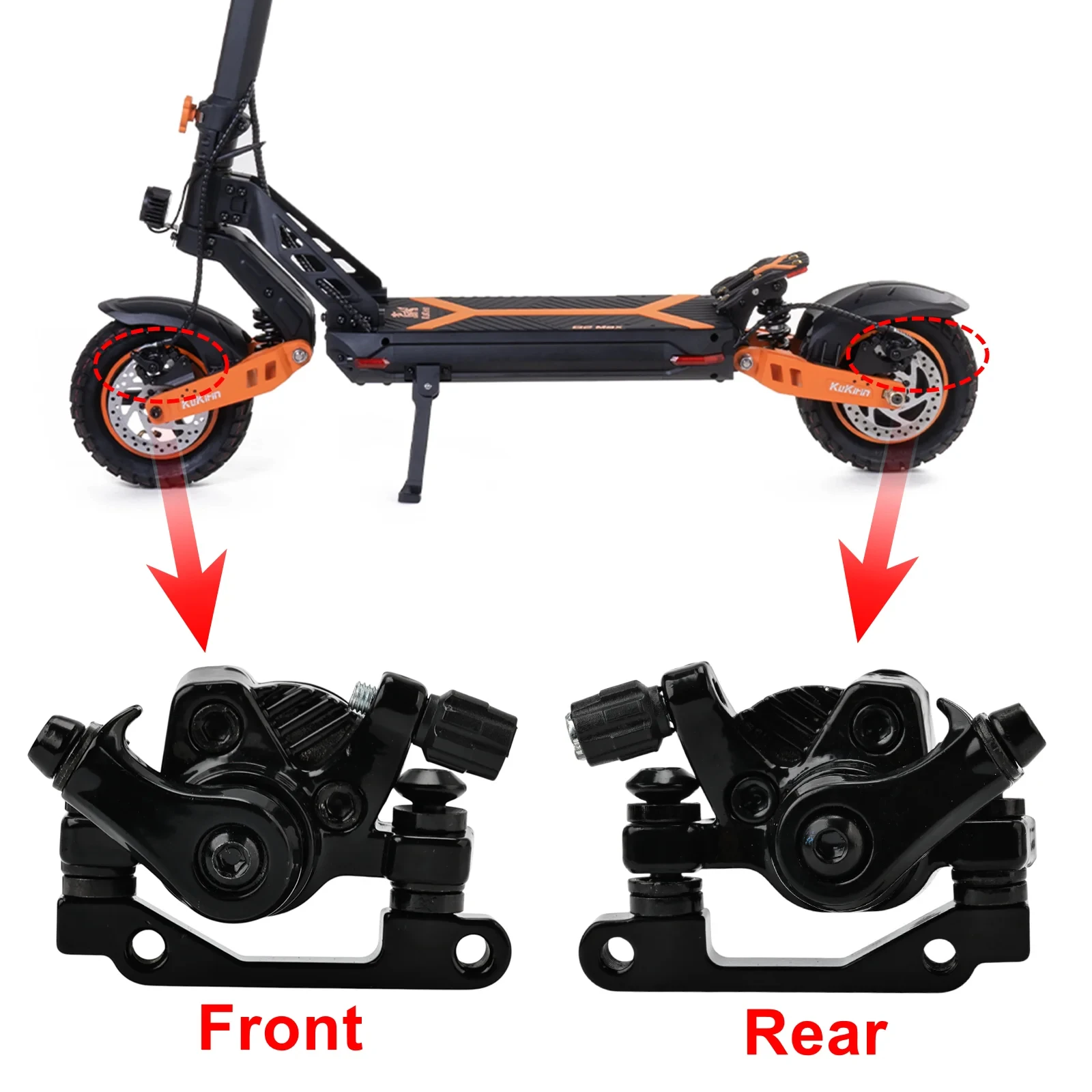 Mechanische Bremsbasis vorne/hinten für Kukirin G2 Pro / Kukirin G2 Max Elektroroller-Ersatzteile Image
