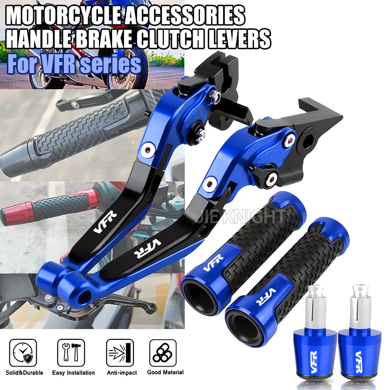 Klappbare Brems- und Kupplungshebel für VFR 800F/X VFR800 F/VTEC VFR1200X VFR800X Motorrad CNC-Griffe, ausziehbar, verstellbar Image