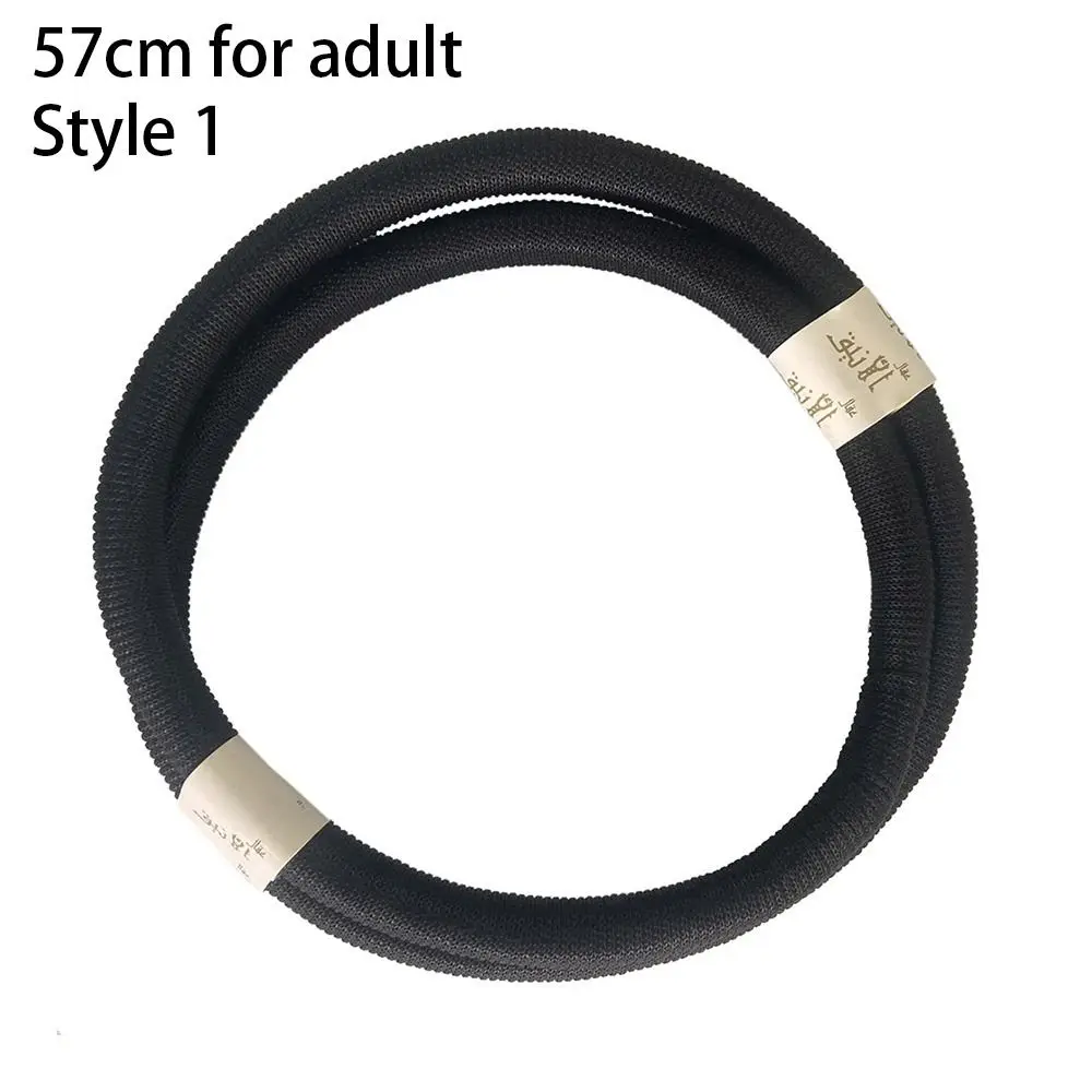 1Pcs Islamische Kleidung Kopfbedeckung Seil Mann Saudi Arabisch Dubai Wüste Zubehör Headrope Muslimischen Schwarz Egal Shemagh Schal Image