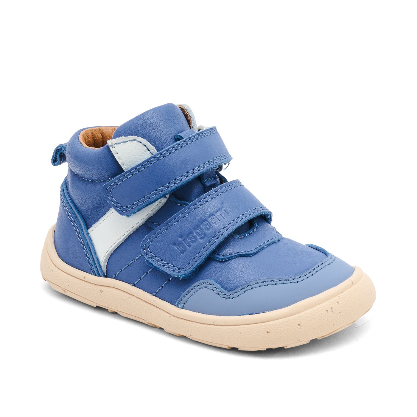 Lauflernschuh BISGAARD "barefoot becky", Baby, Gr. 28, kobaltblau, Leder, Schuhe Lauflernschuh, Sneaker, Klettschuh mit Klettverschluss, Größenschablone zum Download
