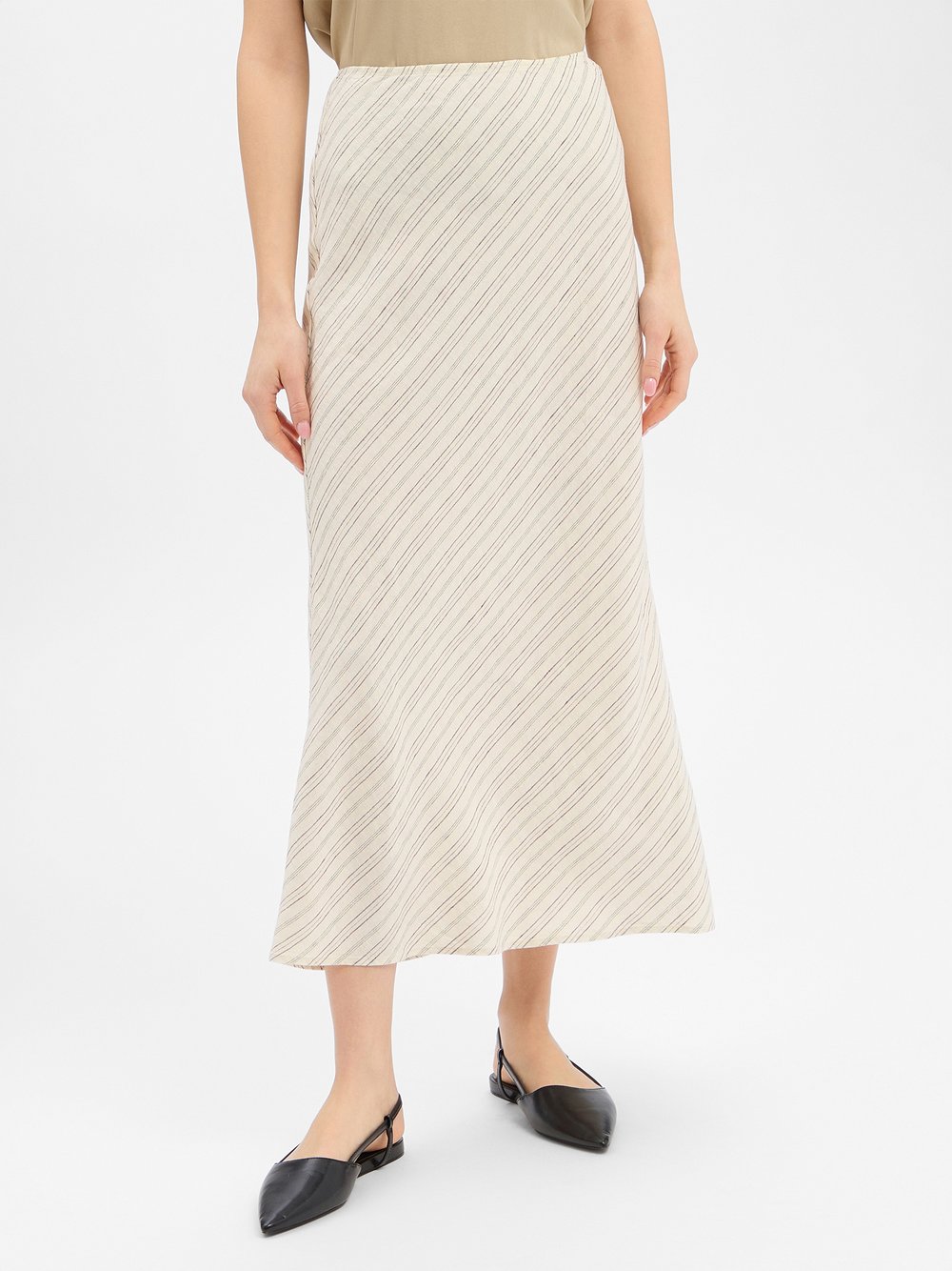 Samsøe Samsøe Leinenrock Damen ecru, XS