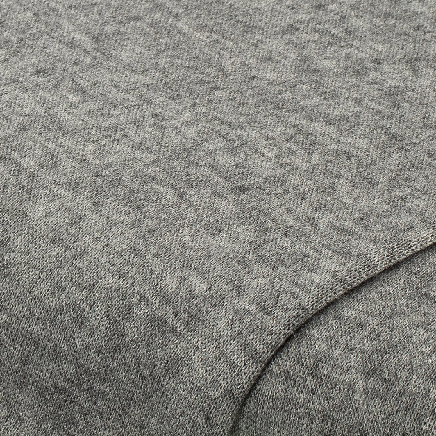 Strickstoff Uni, grau meliert