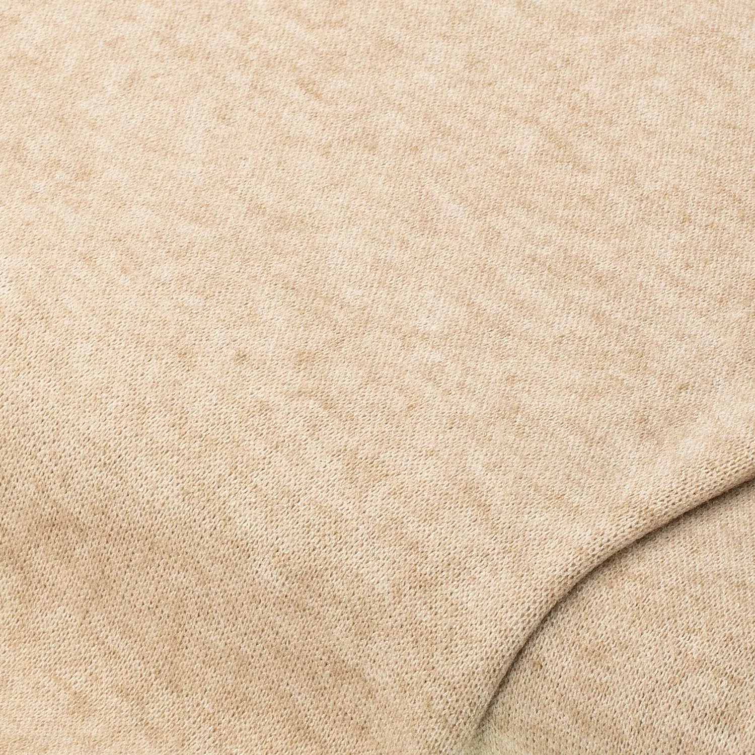 Strickstoff Uni, leinen meliert