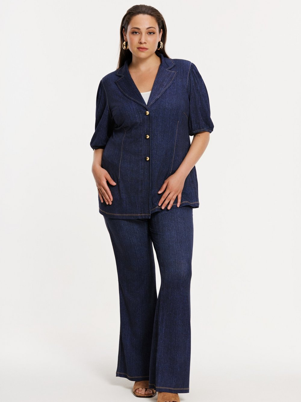 YOEK Hose Damen blau, 38-40 Image