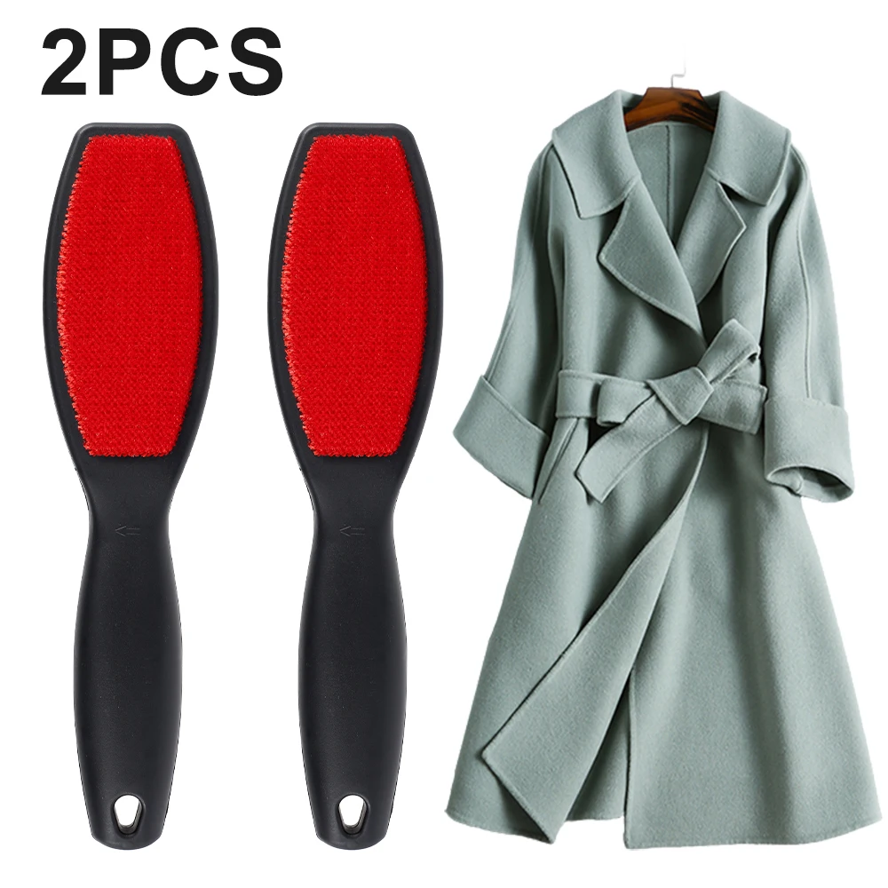 2 Stück Doppelseitige Fusselbürste Kleidungsbürste Fellentferner Tierhaar-Entferner Magische Bürste für Sofa Teppich Haushaltsreinigung Image