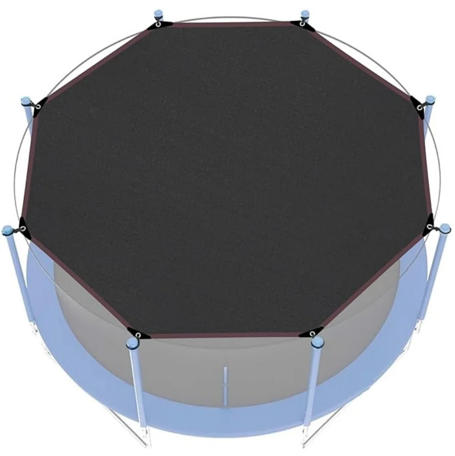 Trampolin-Sonnenschutz, 6/8/10/12/14/16 Fuß, Trampolin-Schattenabdeckung, Dach, Trampolin, Zelt, Baldachin, Netz, Sonnenschutz für Hinterhof-Spielplatz Image