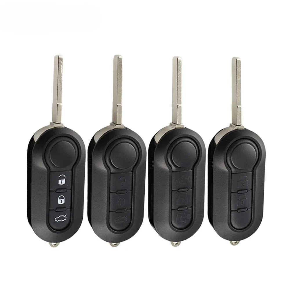3 Tasten modifizierter Funkschlüssel für Fiat 500 Panda Punto Bravo Stilo Ducato Citroen Jumper Peugeot Boxer SIP22 Klappschlüssel Image