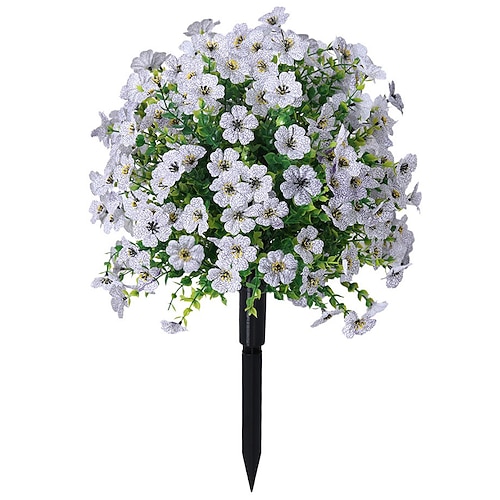 24 Zoll lange künstliche Blumenstecker für den Außenbereich – mehrfarbige Gartenstecker für den Garten Rasen, farbechtes, strapazierfähiges Plastik, Dekoration für jede Jahreszeit Image