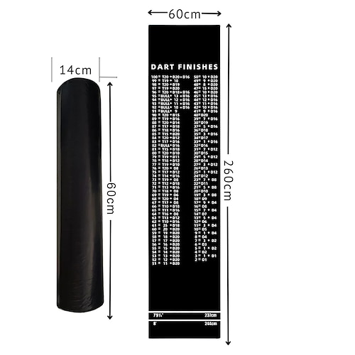 Dart-Übungsmatte, leicht zu reinigen, rutschfest, strapazierfähig und fleckenabweisend, für Spielhallen, Indoor-Wettkämpfe Image