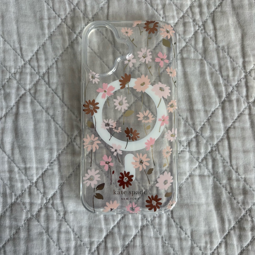 Kate Spade Cell Phones & Accessories | Kate Spade Clear Floral Phone Case - Pink And Brown | Color: Brown/Pink | Size: Os
