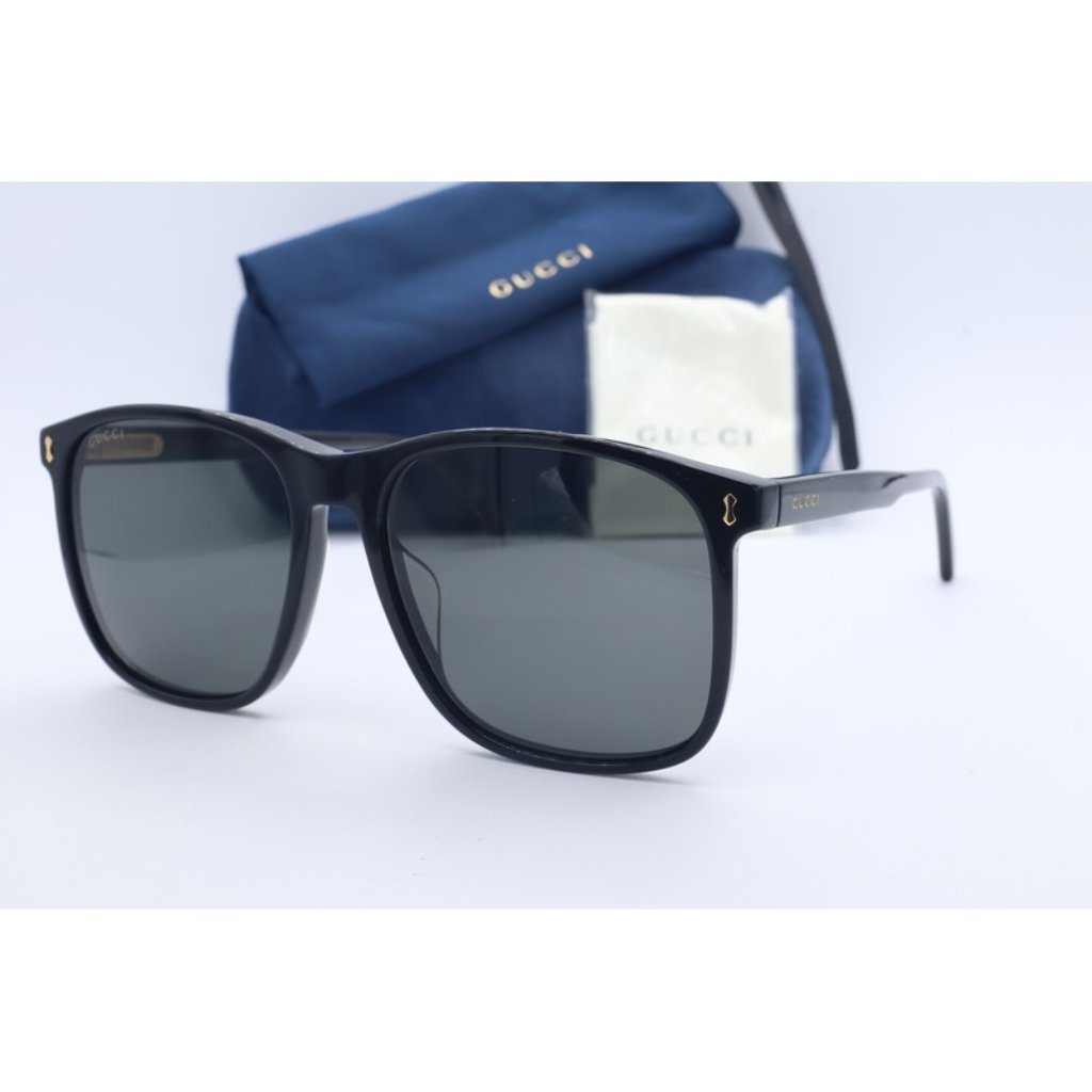 Gucci Accessories | Gucci Gg 1041s 001 Large Black Sunglasses Frames Gray Lenses New! | Color: Black | Size: 57-17-145