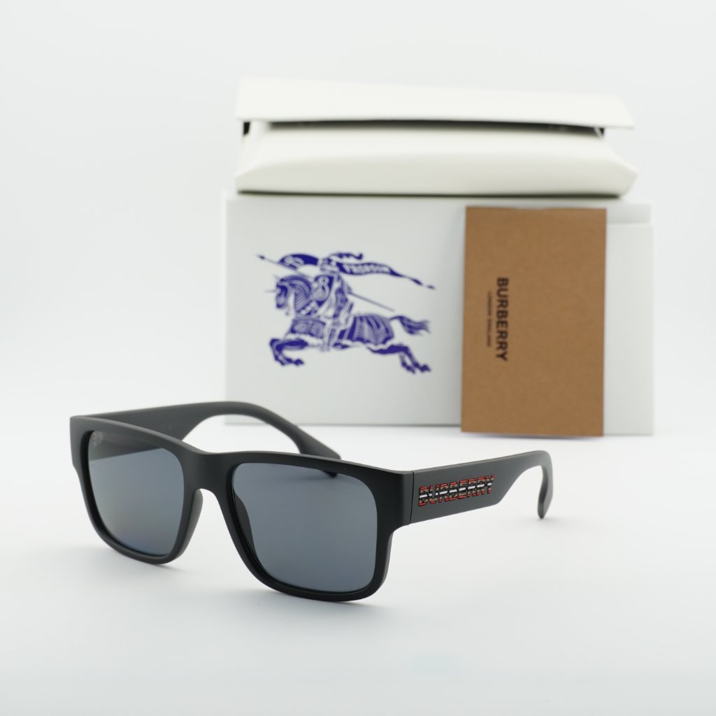 Burberry Accessories | Burberry Be4358 346481 Square Sunglasses - Black/Polarized Grey | Color: Black/Gray | Size: 57 - 18 - 145