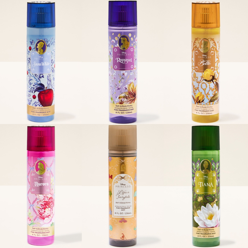 Disney Bath & Body | Disney Princess Body Fine Fragrance Body Mist Set Of 5 New 2026 Release | Color: Pink/Purple | Size: Os