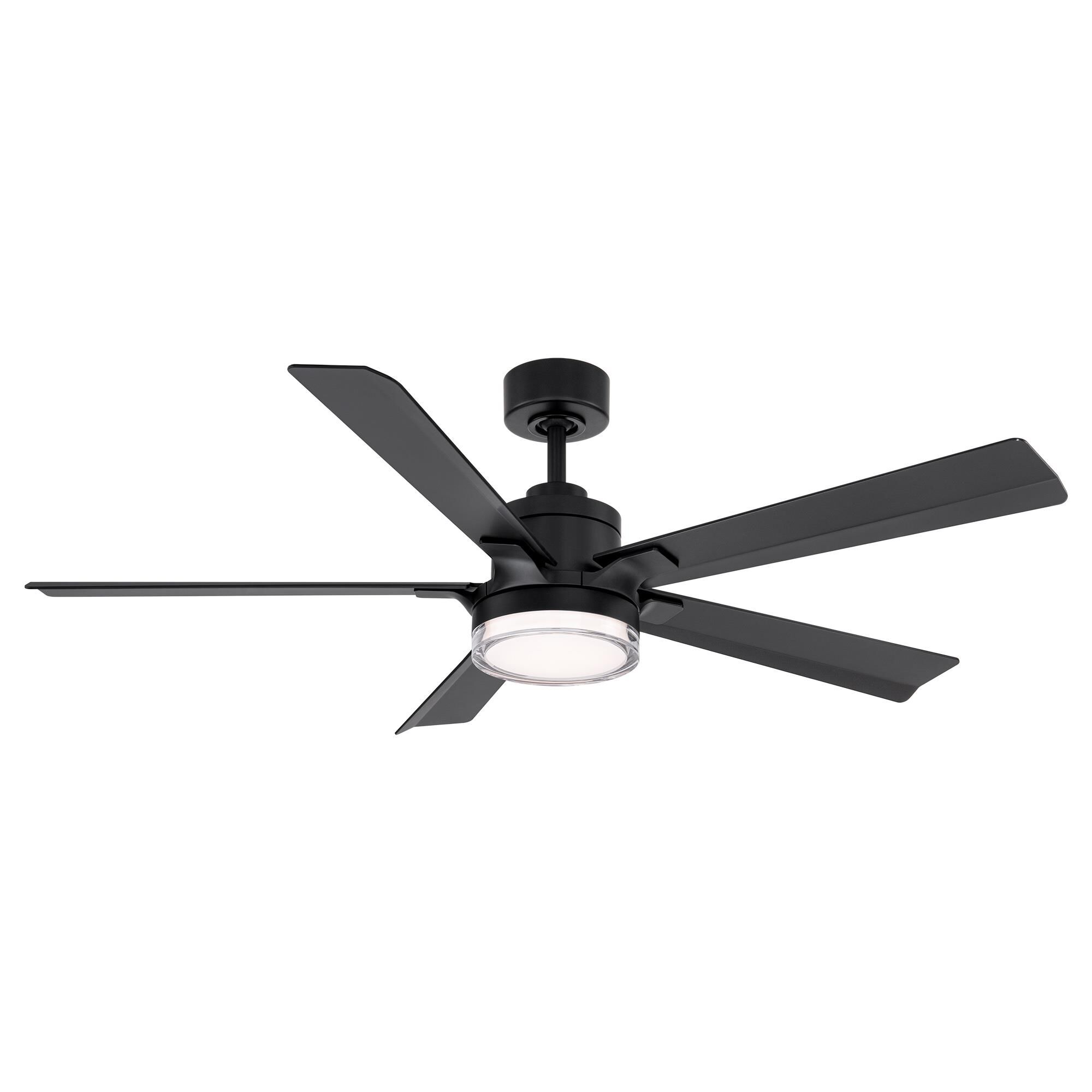 Modern Forms Radiant 56 Inch Ceiling Fan with Light Kit - FR-D2603-56L-MB