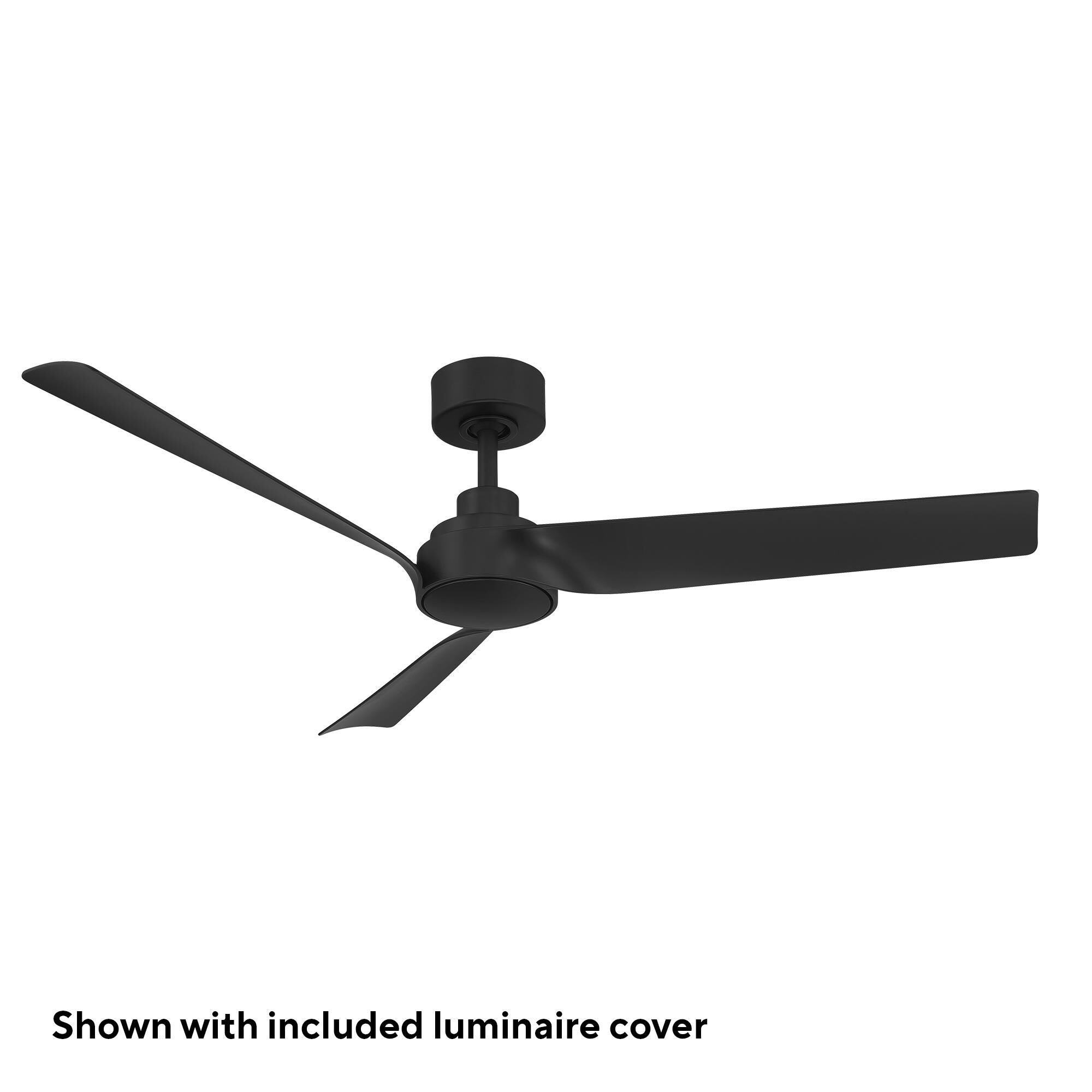Modern Forms Chill 54 Inch Ceiling Fan with Light Kit - FR-W2605-54L-MB