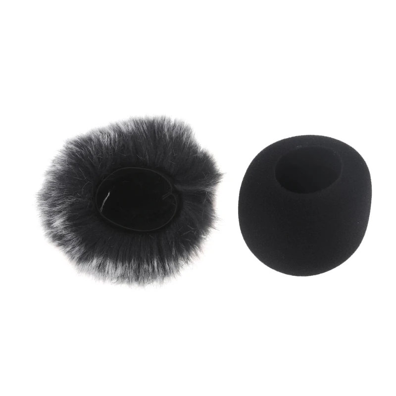 Pelzigen Windschutzscheibe Muff Abdeckung Schaum Filter Mikrofon Winddicht Abdeckung für Zoom H1 Image