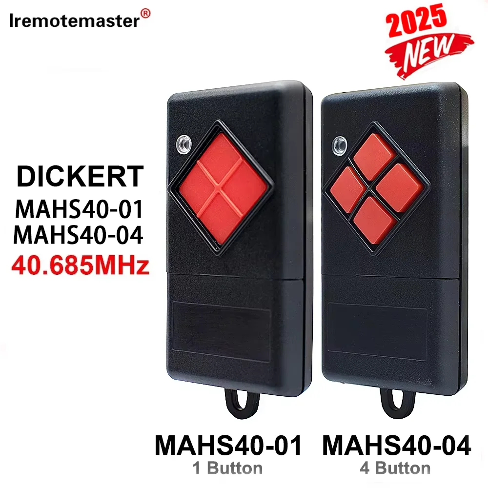 Dickert MAHS40-04 40,685 MHz Garagentor-Fernbedienung Handsender kompatibel DICKERT RedKey Tür- und Toröffner ersetzen Image