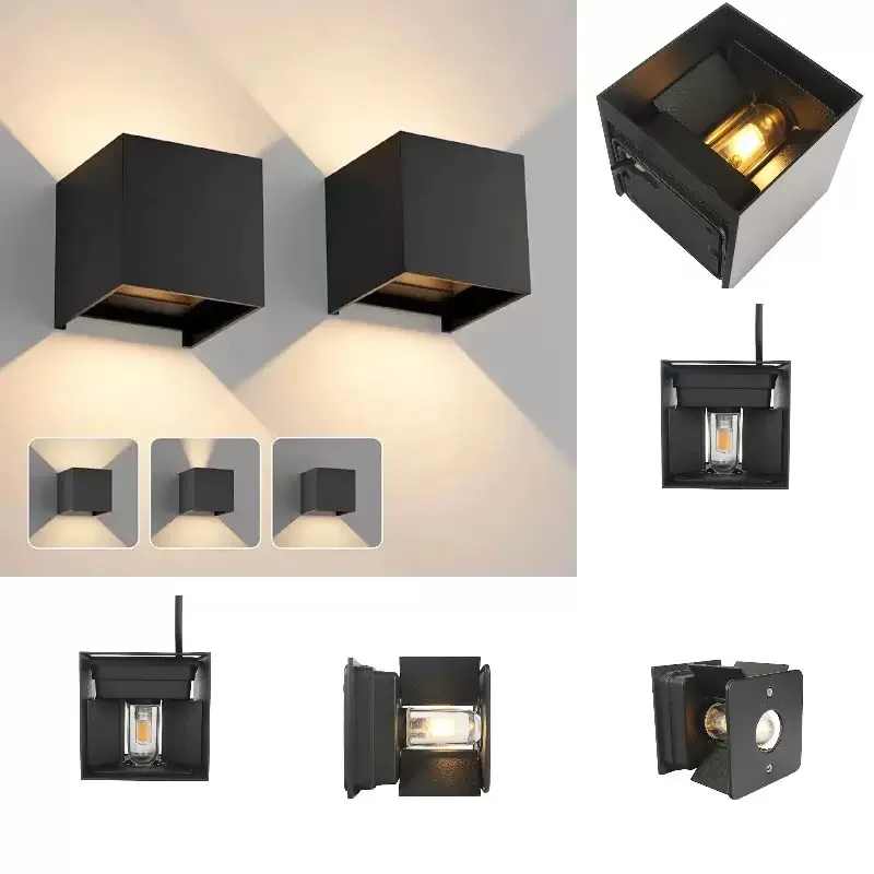 9W LED-Wandleuchte, wasserdicht, IP65, Aluminium, LED-Wandleuchte, für den Außenbereich, Innenbereich, G9, austauschbare Glühbirne für Wohnzimmer, Schlafzimmer, Flur