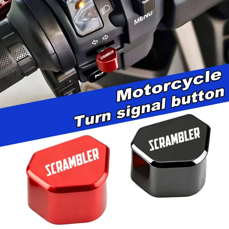 Für Ducati Scrambler 800 1100 ICON 800 Wüste Schlitten 2017-2025 CNC Aluminium Motorrad Schalter Taste Blinker Schalter schlüssel Kappe Image
