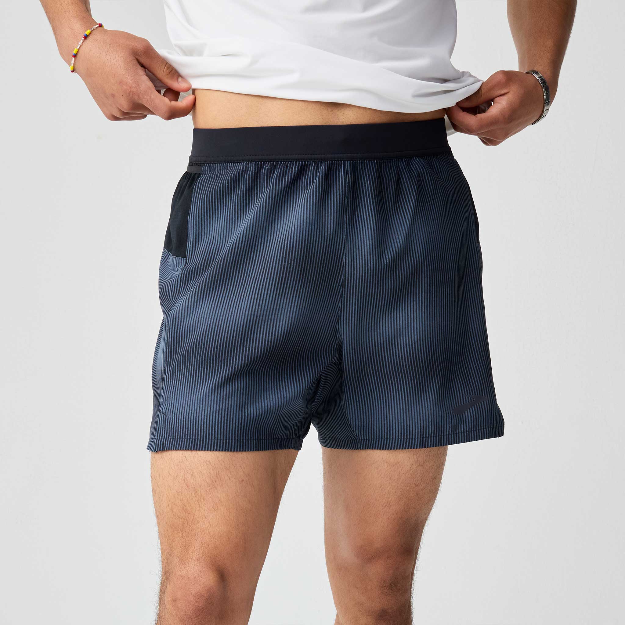 Brooks Journey 5" Short Men's Running Apparel Sonic Slate/Black