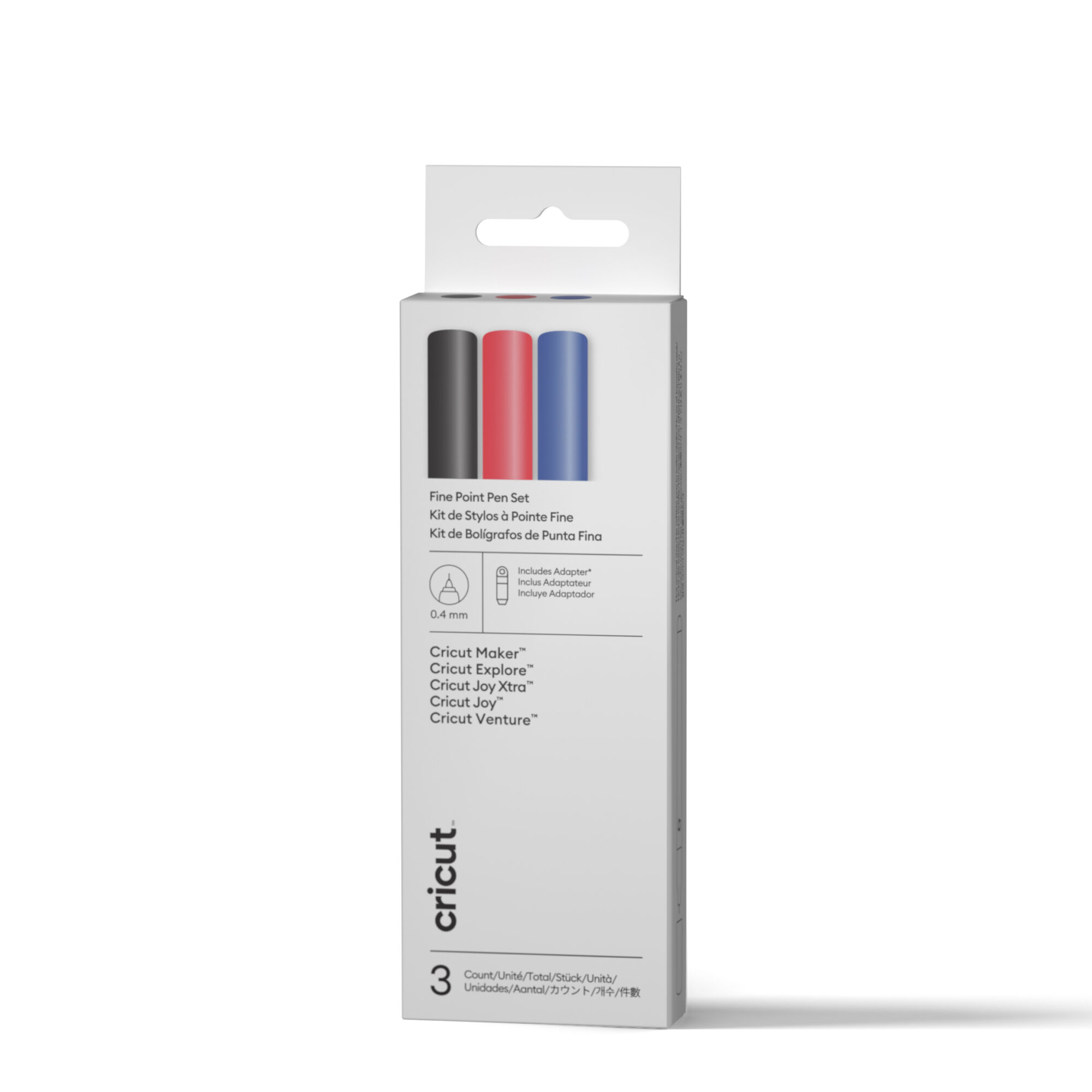 Cricut Fine Point Pens 0.4 mm | Classic Sampler | 3 Count + Adapter