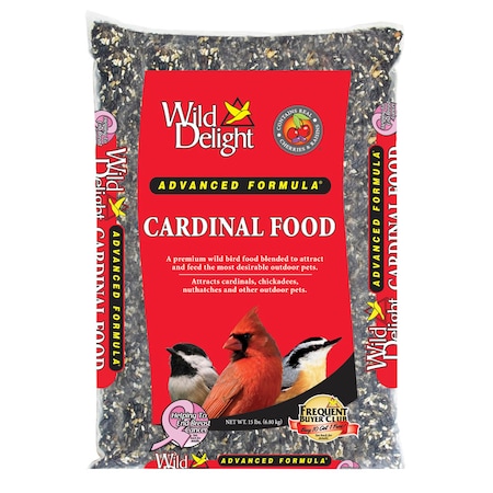 WILD DELIGHT 376150 Wild Delight Cardinal Sunflower Seeds Wild Bird Food 15 lb