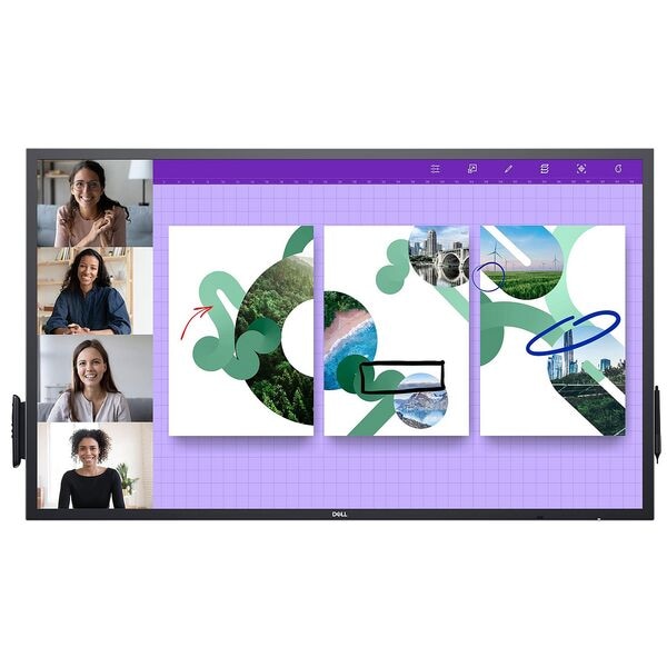 Dell Interaktives Touch-Display »P5524QT« 139,7 cm / 55 '' schwarz, 129.89x76.97x7.87 cm