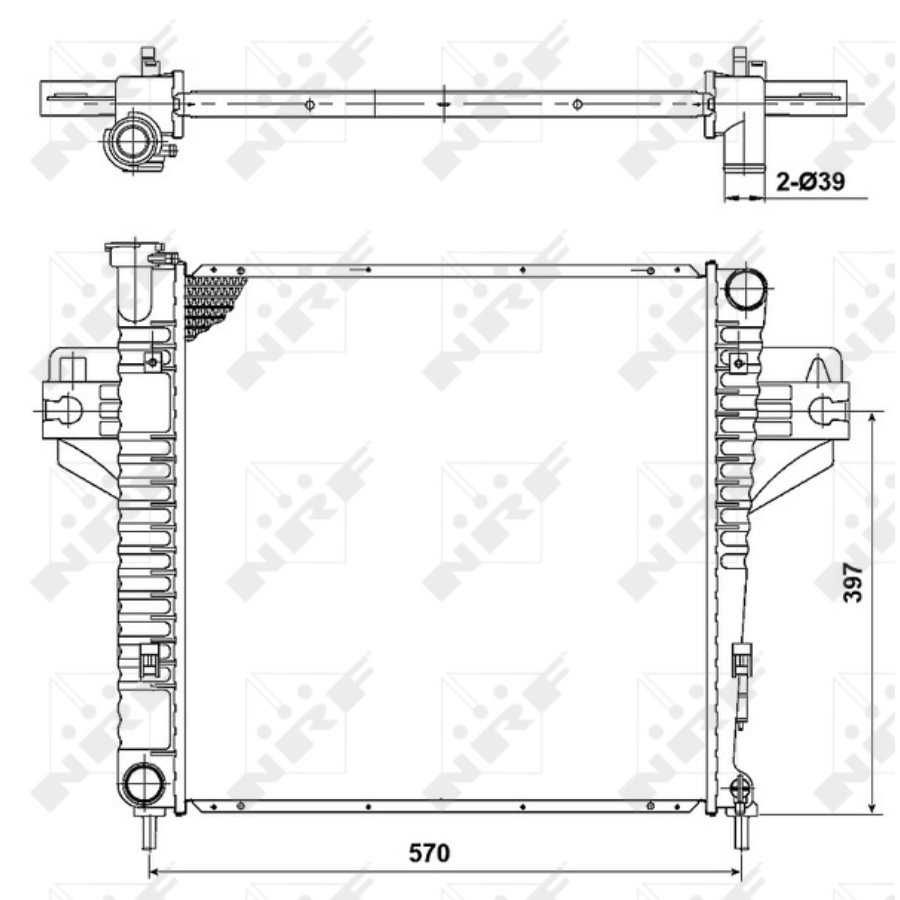Radiateur Nrf 53182